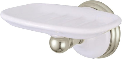 Kingston Brass BA1115SN Victorian Wall-Mount Soap Dish, Brushed Nickel