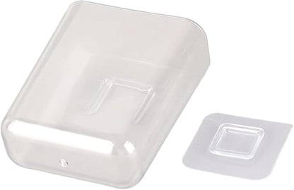 Wall Mounted Storage Organizer, Transparent Cabinet Door and Bathroom Wall Organizer for Office, Strong Adhesive Mounting, Clear Desktop and Wall Storage Solution (S)