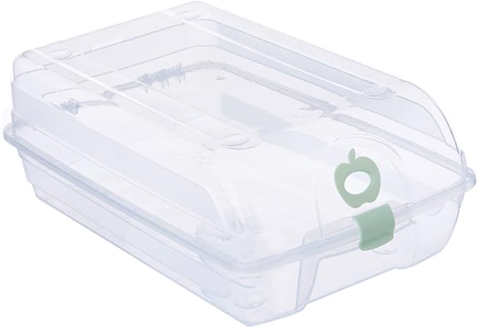 Stackable Shoe Storage Box 22x13x37cm Green Plastic Shoe Container View Vent Holes Easy to Assemble
