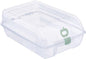 Stackable Shoe Storage Box 22x13x37cm Green Plastic Shoe Container View Vent Holes Easy to Assemble