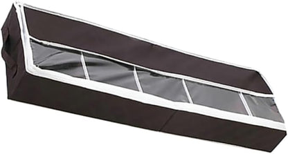 GLEAVI Portable Folding Shoe Storage Bag Non-woven Shoe Organizer Box Capacity Moisture Protection Window for Home Closet
