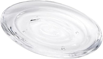 Umbra Droplet Acrylic Soap Dish Container For Bathroom - Acrylic Soap Bar Holder For Bath Sink - Nicely Fits Into Amenity Tray and Holds the Soap Bar Preventing It From Dirt and Ensures Zero Waste