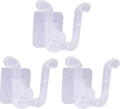 3pcs Shoes Slipper Holder Storage Organizer, Slippers Organizer Wall Hanging Without Drilling, Self Adhesive Shoe Rack for Door Closet Bathroom Kitchen (Transparent)
