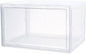 Shoe Boxes Clear Plastic Stackable, Harder Shoe Storage Boxes with Lids, Powerful Load-Bearing, Space Saving and Easy Assembly for Kids Men Women (Transparent)