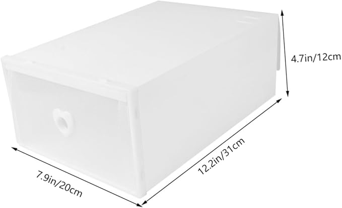 LABRIMP 3pcs Storage Boxes for Shoes Socks Pp Plastic Drawer-style Moving Boxes Organizers