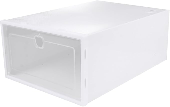Hemobllo 6pcs Stackable Transparent Shoe Storage Boxes Organizer for Closet Drawer Type Protective Shoe Organizer for Heels Sneakers Slippers Boots PP Material Multi Functional Space Saving