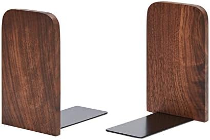 Pandapark Wood,Non-Skid Bookend for Shelves,Heavy Duty,Book Stand for CDs,1 Pair - Image 6