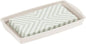 mDesign Plastic Storage Organizer Tray for Bathroom Vanity Countertops, Closets, Dressers - Holder for Guest Hand Towels, Watches, Earrings, Makeup Brushes, Reading Glasses, Perfume - Cream/Beige