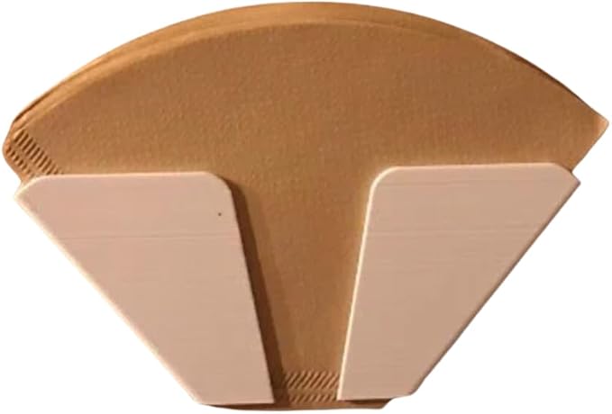 Coffee Filter Holder Wall Mount | Coffee Machine Filter Storage | For Coffee Makers Keep Countertop Clean | Decaf/Brew/Roast Filter Storage (Grey)