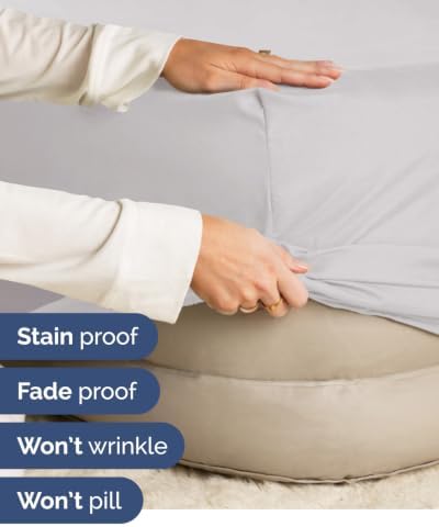 CGK Linens 2 Pack Extra Deep Twin XL Fitted Sheets - French Grey - Image 5