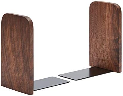 Pandapark Wood,Non-Skid Bookend for Shelves,Heavy Duty,Book Stand for CDs,1 Pair by Pandapark