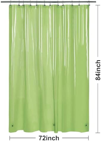 Barossa Design Extra Long Shower Curtain Liner with 3 Magnets, 72 x 84 XL - Image 7