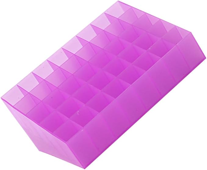 Cabilock 2pcs Slots Lipstick Organizer Makeup Storage Box for Lipsticks Jewelry and Cosmetics Desktop Holder for Home and Beauty Shop