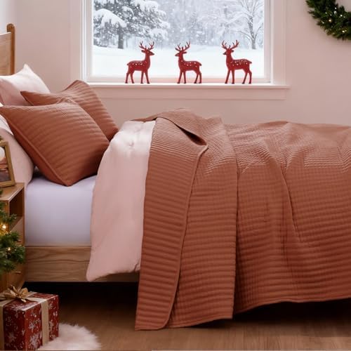 Queen Quilt-Lightweight Bedspreads Fall Queen Size Quilt Bedding Set - Image 5
