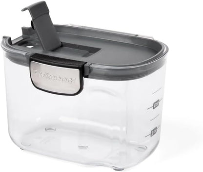 ProKeeper+ by Progressive International Clear Plastic Airtight Food Baker's Kitchen Storage Organization Container Canister Set with Magnetic Accessories (Specialty Sugar 1.5-Quart)