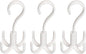 STOBAZA Multi-Function 3pcs Towel Hanger Rotating Hook -Mounted Shoe Rack Scarf Belt Organizer