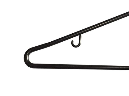 NAHANCO Plastic Tubular Hangers - 16 1/4" Black (Pack of 144)