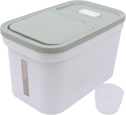 22lbs Rice Dispenser Large Rice Cereal Storage Container Airtight Flour Grain Storage Bucket Food Flour Storage Bins Grain Storage Container for Rice, Beans, Grains, Cereal Dry Food