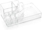 Kamay's Large 8 Compartments Circular-arc Multifunction Transparent Acrylic Desktop Cosmetic Display Stand Case For Lipstick Makeup Brush Nail polish Essential oil (SF-1118)