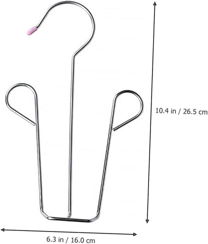 2pcs Stainless Steel Shoe Drying Rack Non-Slip Hanging Shoe Organizer for Balcony and Closet Heavy Duty Windproof Design