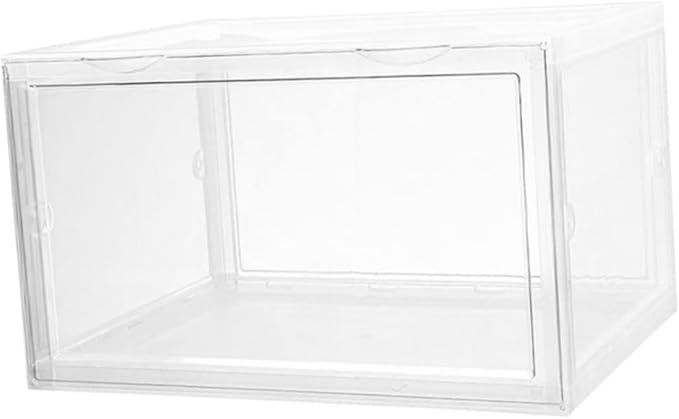 Shoes Storage Box Portable Sturdy Organizer for Home Use Magnetic Door Connection for Sneakers and Accessories Dust Shoe Case Efficient Closet