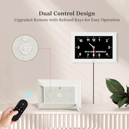 10.1'' Extra Large Digital Clock for Seniors, Calendar Clock with Day&Date - Image 5