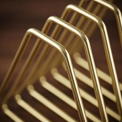 Gold Expandable Bookends, 7-Section, 2"-15.7" - Image 2