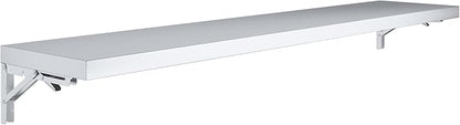 AmGood Stainless Steel Folding Wall Shelf 12 in. x 60 in. NSF | Concession Stand, Food Truck, Kitchen, Restaurant, Garage, Laundry, Utility Room