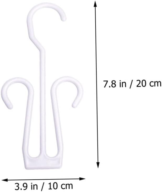 VOSAREA 20Pcs Plastic Shoe Hanging Hooks Shoe Display and Drying Racks Adjustable Storage Organizers for Closet and Door for Home and Travel