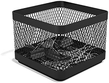 TRU RED Small Stackable Wire Mesh Accessory Holder, Matte Black, 3-Pk by TRURED