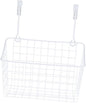 Cabilock White Hanging Cabinet Storage Basket with Ventilated Design Rust Resistant Door Organizer for Kitchen Bathroom Office Cabinets Easy to Install and Remove Space Saving Holder
