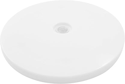 White Turntable Organizer 6 Inch, Acrylic Rotating Turntable Platter Swivel Plate Tray for Pantry Cabinet Spice Rack Cake Table Makeup