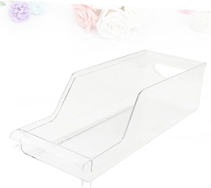 Beverage Organizer for Fridge Pantry Storage Bins Can Holder Stackable Material Refrigerator Containers