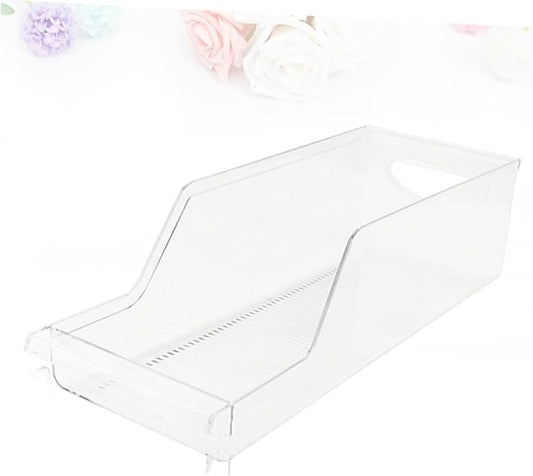 Beverage Organizer for Fridge Pantry Storage Bins Can Holder Stackable Material Refrigerator Containers