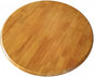 Large Lazy Susan Turntable, Wooden Round Tray Rotating for Dining Table Top Centerpiece Silent Smooth SpinBy Hand Kitchen Turntable Organizer, Easy to Clean (Teak Color, 23.6 in)