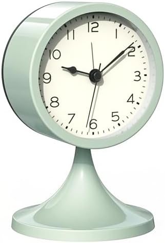 AYRELY® 3" Analog Alarm Clock, Retro Small Clock, Desk Clock for Bathroom by AYRELY