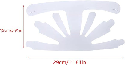6 Pack Universal Baseball Cap Inserts - White, Plastic, Foldable, Keeps Shape, Home Storage, Display - Cartoon Pattern, Unisex Adult, Classic Style