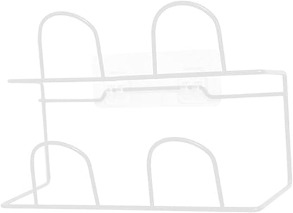DOITOOL Shoe Rack, Double- Layer Shoes Rack Wall Mount Slippers Hanging Shelf Slipper Storage Organizer (White)