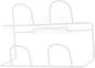 DOITOOL Shoe Rack, Double- Layer Shoes Rack Wall Mount Slippers Hanging Shelf Slipper Storage Organizer (White)