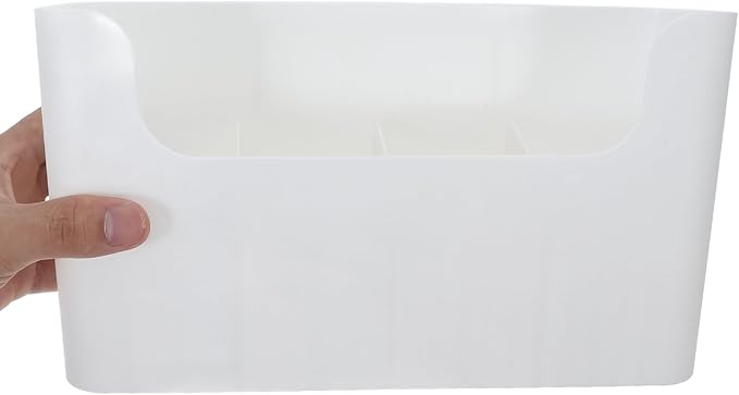 Wall Mounted Kitchen Cabinet Organizer Box Large Plastic Storage Rack Adhesive Door Shelf Utility Organizer for Refrigerator Pantry and Bathroom