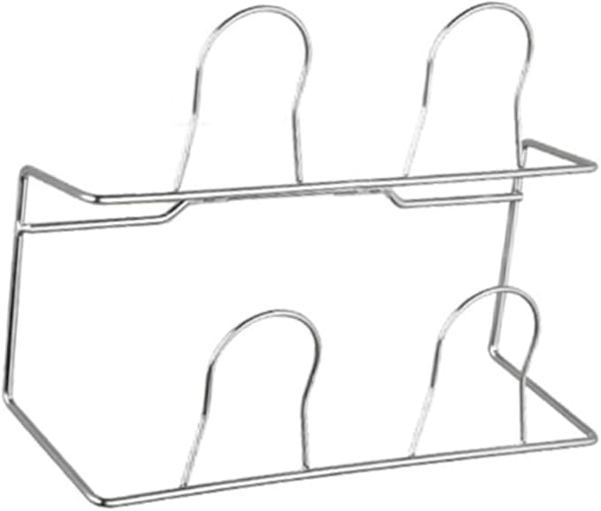 BESPORTBLE Double-Layer Shoes Rack Wall Mount Slippers Hanging Shelf Slipper Storage Organizer (White)