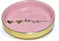 Ceramic Tray Love Dish Bowl Jewelry Holder Trinket Tray for Rings Earrings Necklace Organizer,Bridesmaid Christmas Birthday Gift for Women Girls