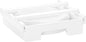 Wall Mounted Paper Plate Storage Rack Practical Under Cabinets Dish Efficient Kitchenwares Decorations