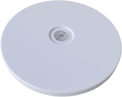 6" Small Lazy Susan Turntable Organizer Revolving Display Base, White Acrylic Ball Bearing Rotating Tray for Spice Rack Table Cake Kitchen Pantry Decorating, 40 lb Load, 360° Smooth Rotation