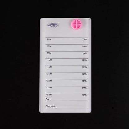 Acrylic Eyelash Pallet For 8 Layers Storage Organizer, Grafting False Eyelashes With 7-15mm Scale Glue Cup Palette, Cosmetic Beauty Extension Supplies (A White Pallet)