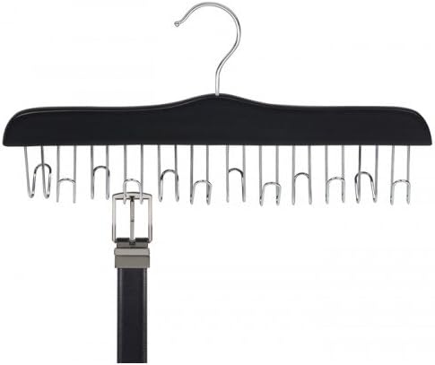 Only Hangers Black Wooden Belt Hanger