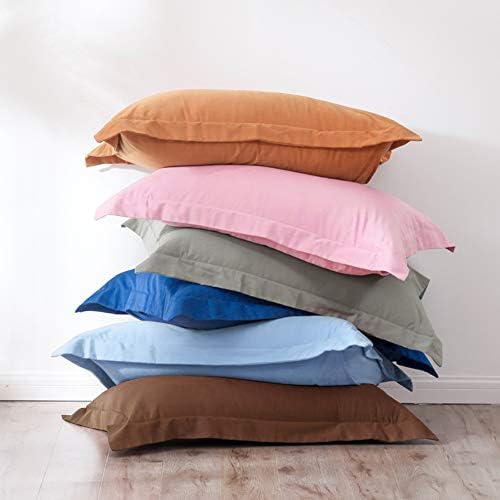 FLXXIE Microfiber King Pillow Shams Set of 2, Black - Image 2