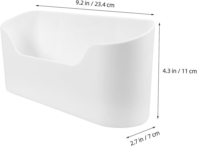 2pcs Wall-mounted Kitchen Shelves Sink Organizer Adhesive Cabinet Door Holder for Makeup Bathroom Wall Storage Box