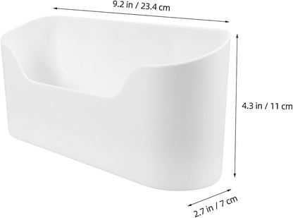 2pcs Wall-mounted Kitchen Shelves Sink Organizer Adhesive Cabinet Door Holder for Makeup Bathroom Wall Storage Box