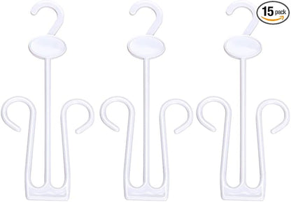 LIOOBO Pack of 15 Shoe Display Hook Shoes Drying Rack Plastic Hanger for Shop Home Supermarket Mall